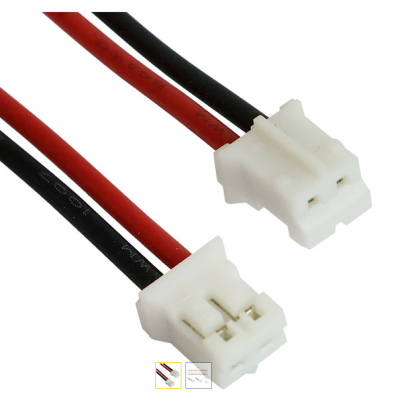 JST Type PHR-2 Connector 190mm AWG24 leads
