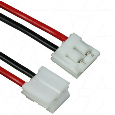 JST Type EHR-2, Leads Red=90mm Black=95mm, Strip & Tin